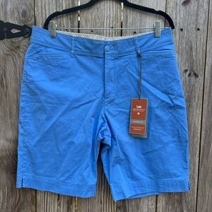 LEE Platinum Label Blue Bermuda No Gap Waistband Golf Shorts Women’s 16M NWT NEW